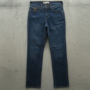 Levi's 512 Jeans Women's Size 6P Mid-Rise Straight Leg Denim 28" Inseam Stretch